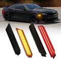 LED Side Marker Lights Red & Yellow for 2010-2015 Chevy Camaro - Plug