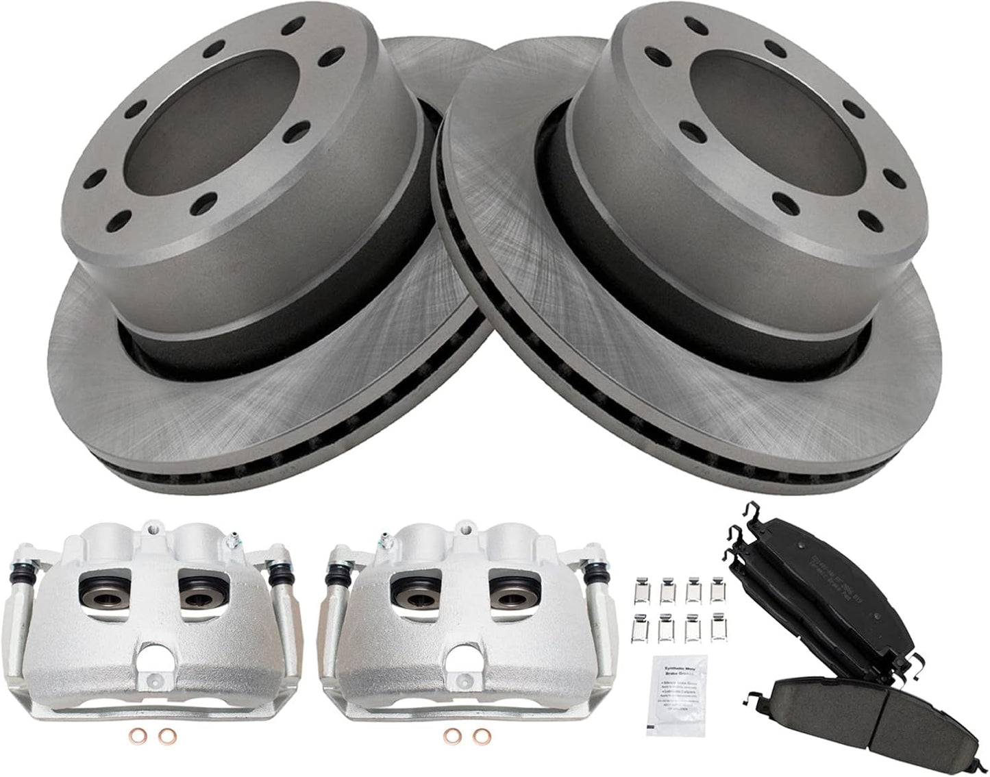 TRQ Rear Brake Pad & Rotor Kit for Dodge Ram 2500 3500 1500