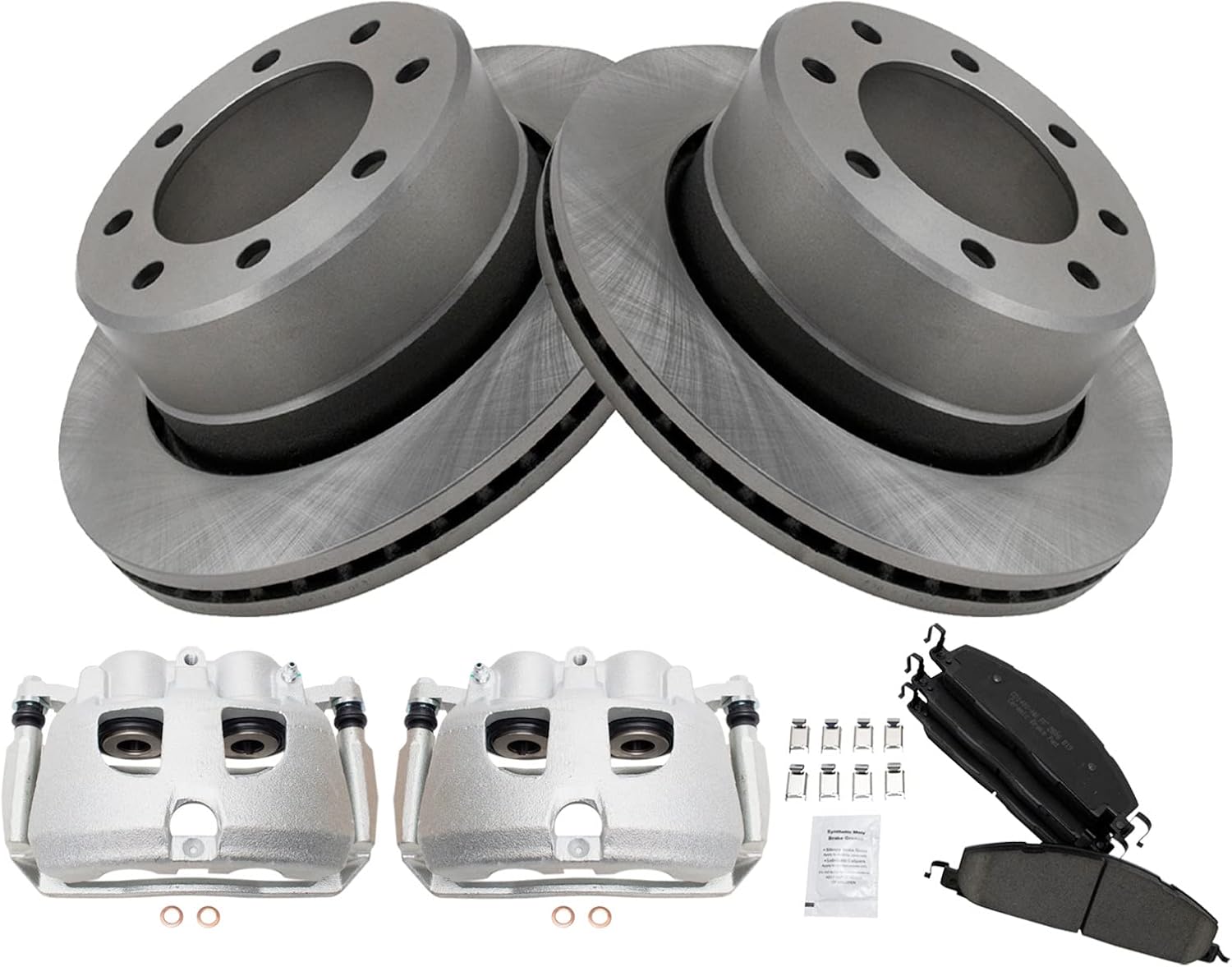 TRQ Rear Brake Pad & Rotor Kit for Dodge Ram 2500 3500 1500