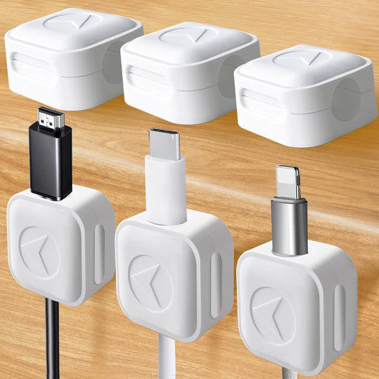 6Pcs Magnetic Cable Clips - Organizer & Holder