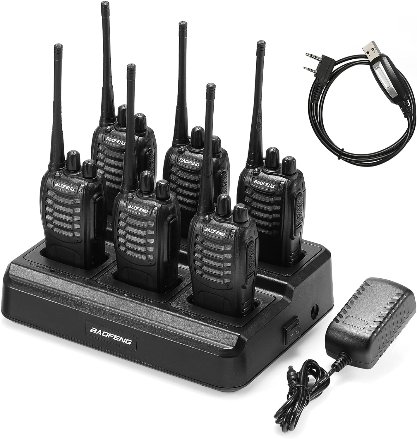 6pcs BAOFENG BF-888S Walkie Talkie Set for Long Range Use
