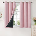 YoungsTex 100% Blackout Curtains for Kids Room, Baby Pink