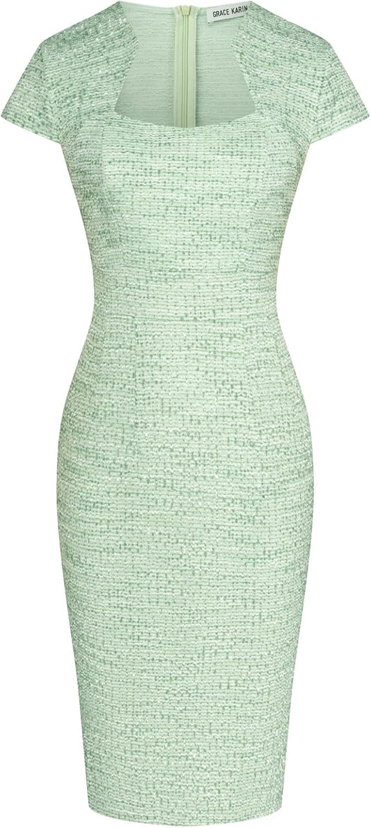 GRACE KARIN Women's Gorgeous Pencil Dress for Work and Play