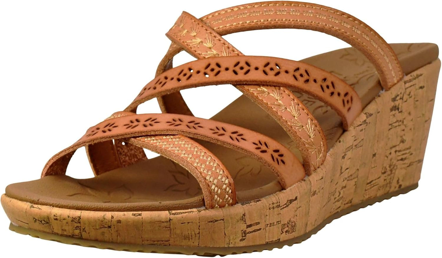 Skechers Beverlee Tiger Posse Wedge Sandal for Women