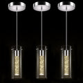 Pendant Ceiling Light Fixture - LED Crystal Pendant Lights for Kitchen