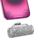Mini Portable Charger USB C 4500mAh - Compact Glitter Power Bank