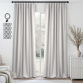 ANRODUO Back Tab Blackout Curtains for Bedroom and Living Room