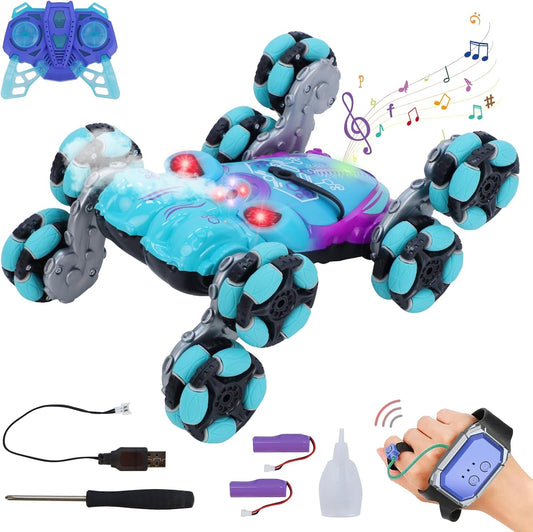 8-Wheel RC Stunt Car: Gesture Control Fun!