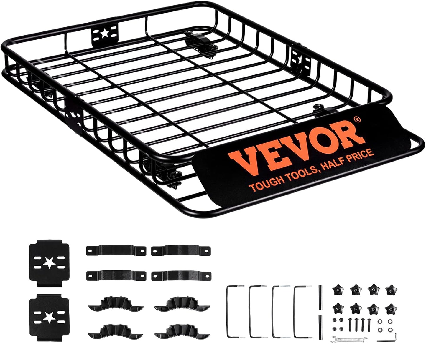 VEVOR Roof Rack Cargo Basket for SUVs and Trucks, 200 LBS