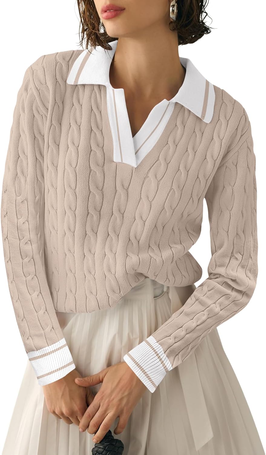 Micoson Womens Fall Long Sleeve Sweaters for Stylish Comfort