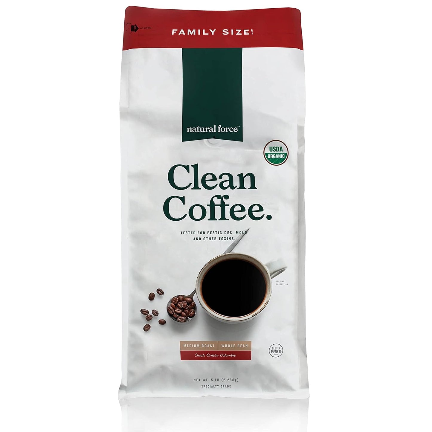 Natural Force Bulk Organic Clean Coffee Classic for Health