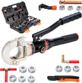 Hydraulic Copper Pipe Crimping Tool with Rotatable Head - Compact