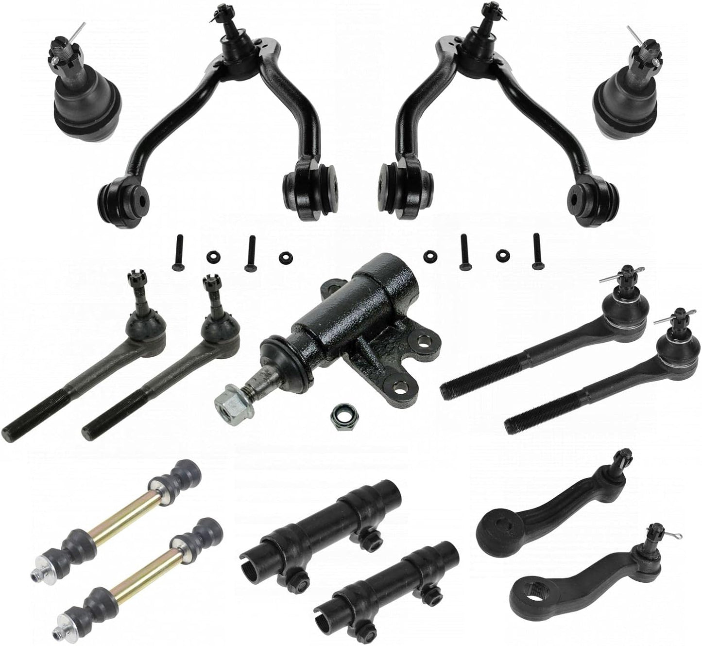 TRQ Front Steering & Suspension Kit for Chevrolet K1500 & Tahoe