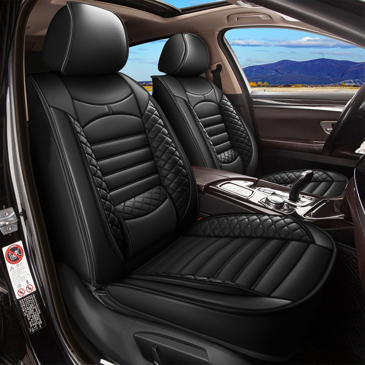 Car Seat Covers for Ford Edge 2007-2025: Waterproof Leather Set