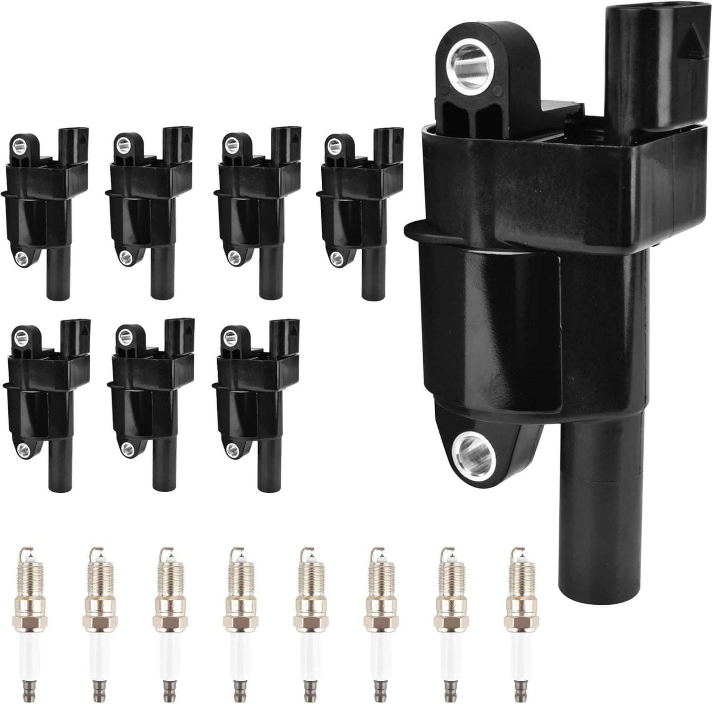 HYR Set of 8 Ignition Coil Pack and Iridium Spark Plugs for Chevy
