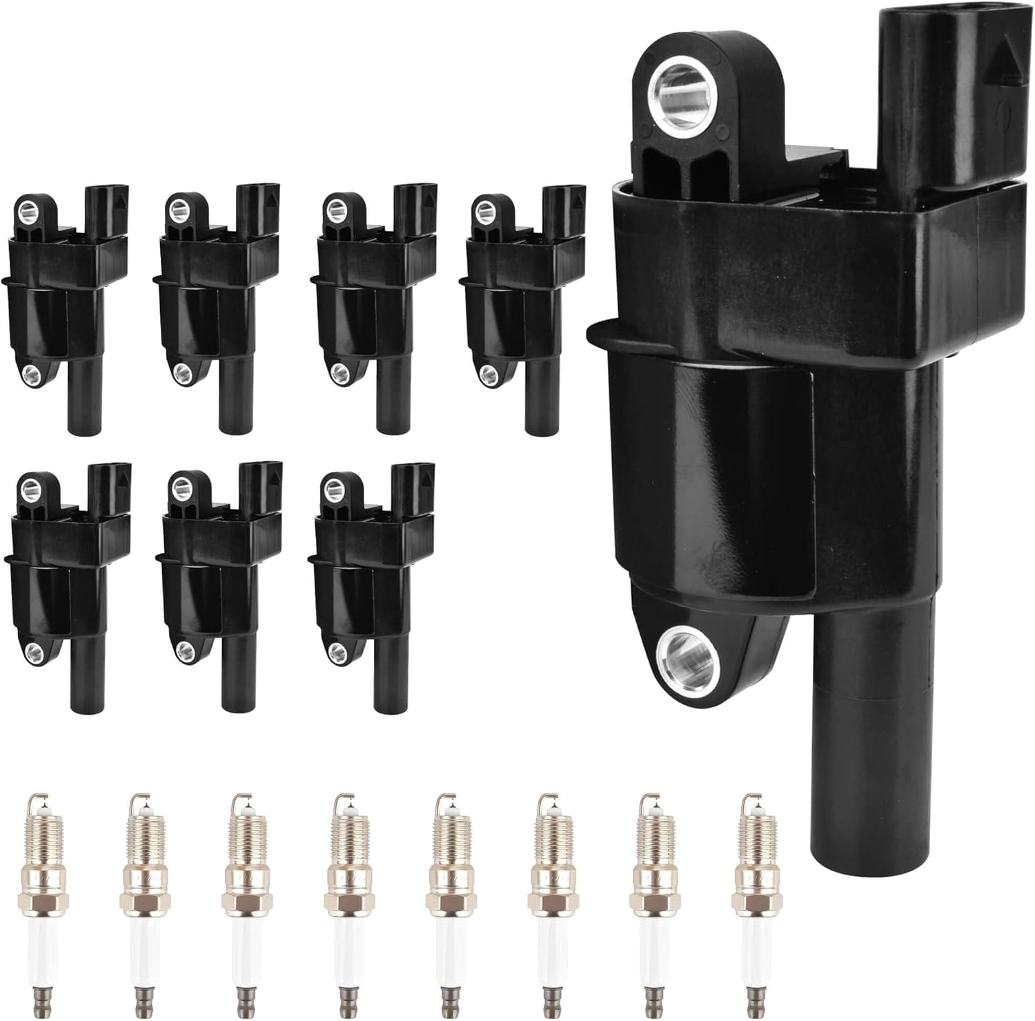 HYR Set of 8 Ignition Coil Pack and Iridium Spark Plugs for Chevy