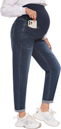 Maternity Jeans Over Belly Comfy Stretch Boyfriend Jeans - All-Day