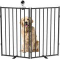 Full Metal Freestanding Dog Gate 2/4/6 Panel - Stable Foldable Pet