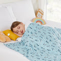 HOSUKKO Weighted Blanket - 7 lbs Blue Shark Heavy Blanket