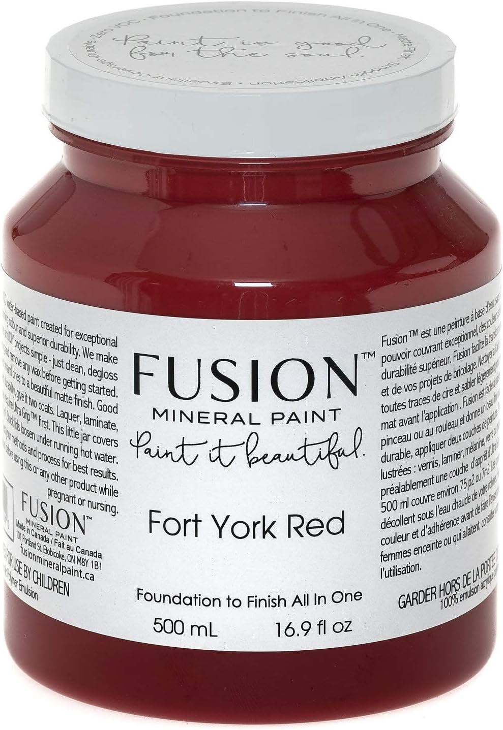 Fusion Mineral Paint Fort York Red - All In One Easy Application
