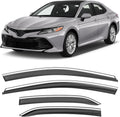 Shatterproof Taped-On Window Deflectors for Toyota Camry 2018-2024