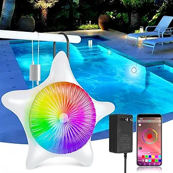 15W RGB Music Sync LED Pool Lights for Colorful Night Swims