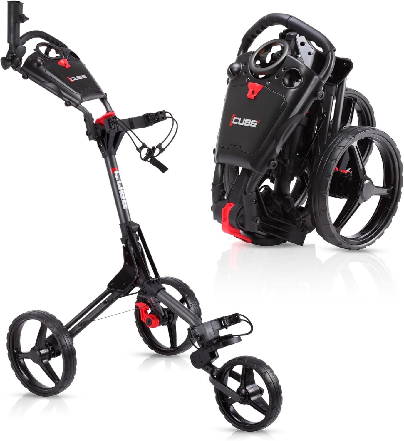 World's Smallest 3 Wheel Golf CART - Two Step Open/Close - Lightweight - Choose Color!