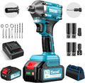 Cordless Impact Wrench Compact Size 1/2 Power - Brushless 420 ft-lbs