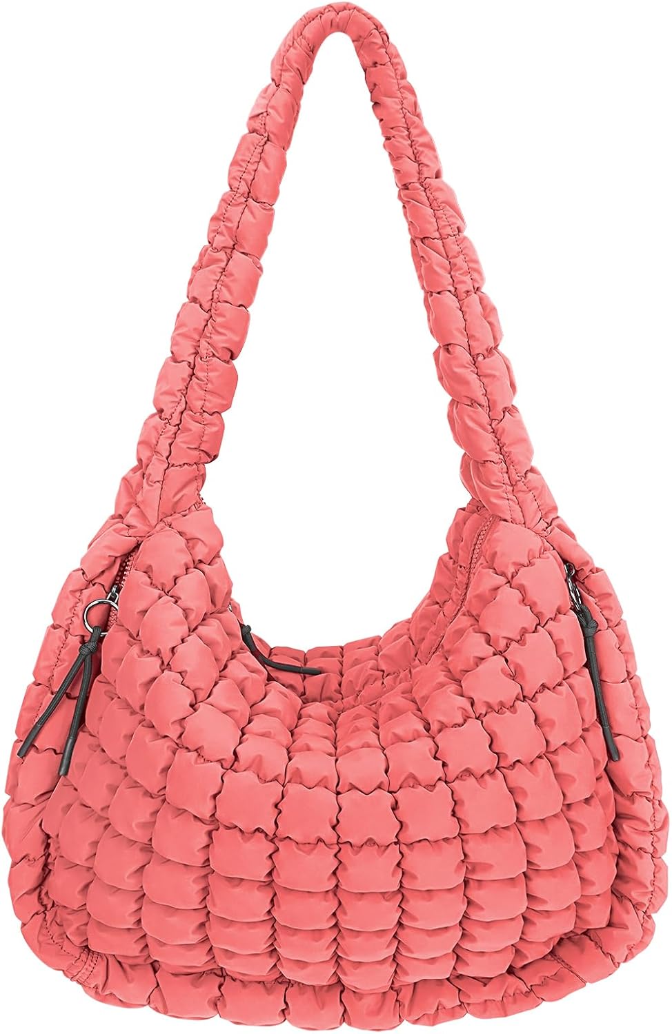 Juoxeepy Quilted Tote Bag: Large Carryall Puffer Shoulder Bag