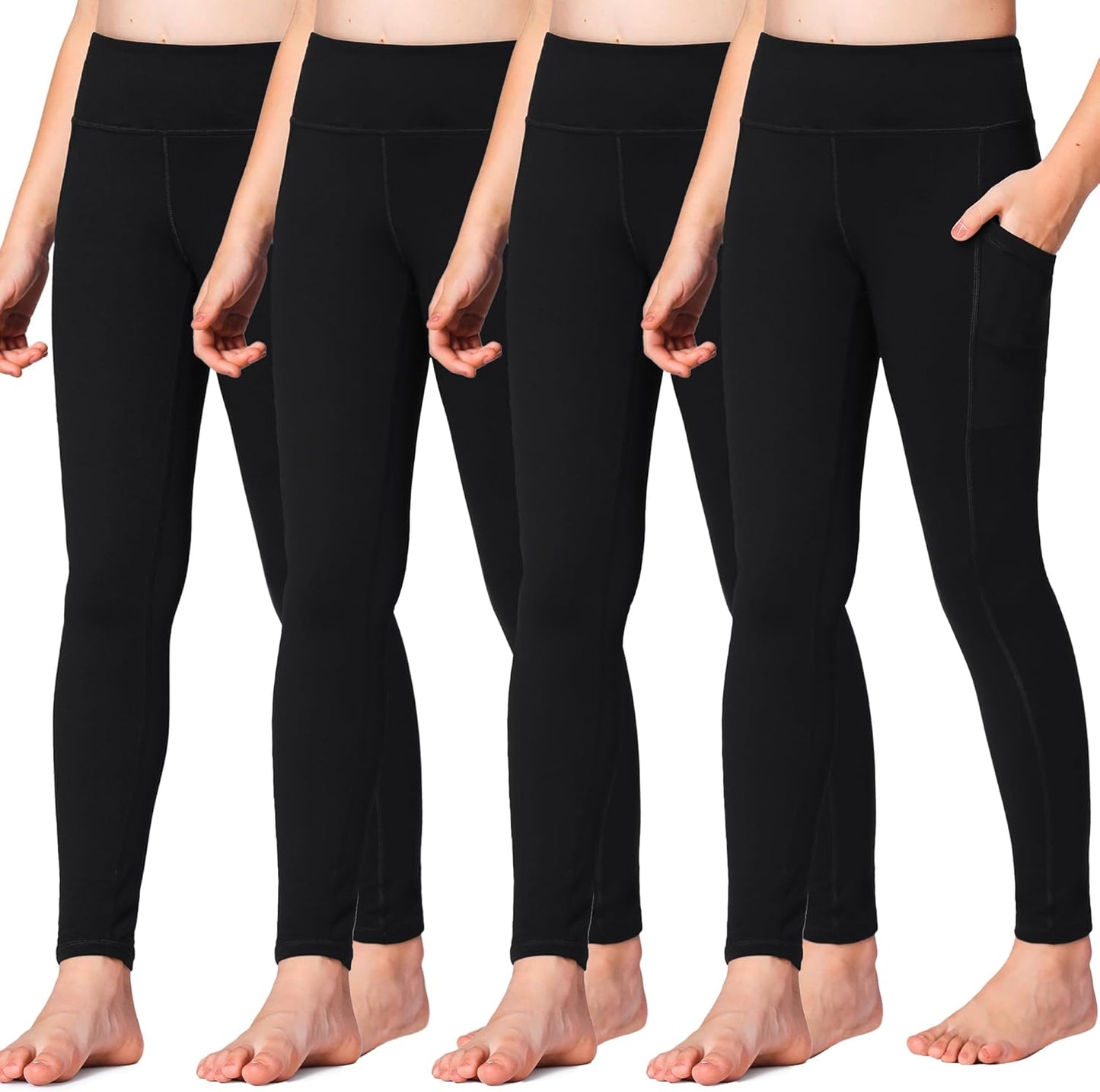 Stelle Girls' Athletic Leggings for Dance, Yoga, and Running