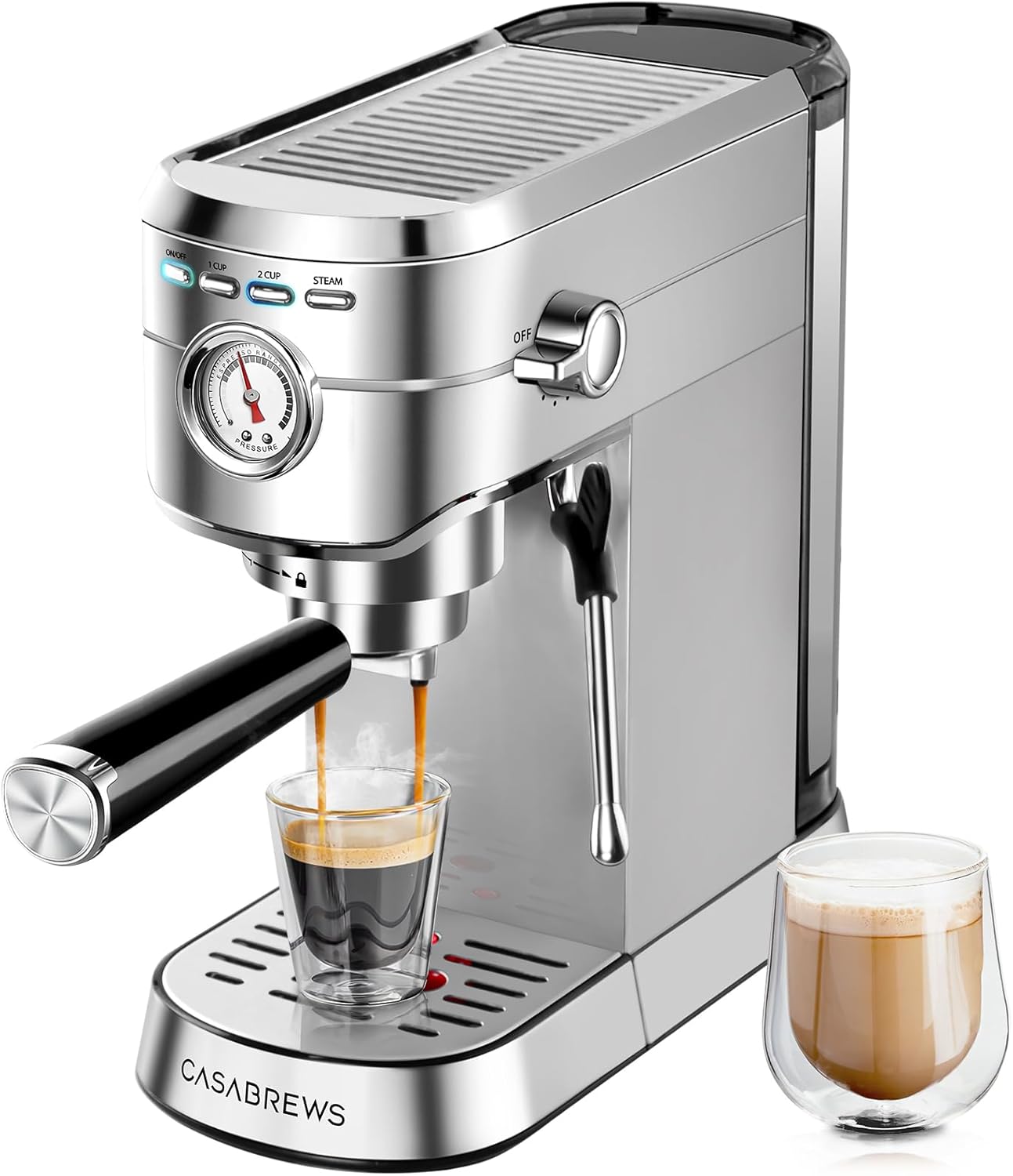 20 Bar Espresso Machine with Milk Frother by CASABREWS
