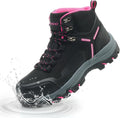 Kezhiho Waterproof Steel Toe Boots for Women Wide Width - Durable dry