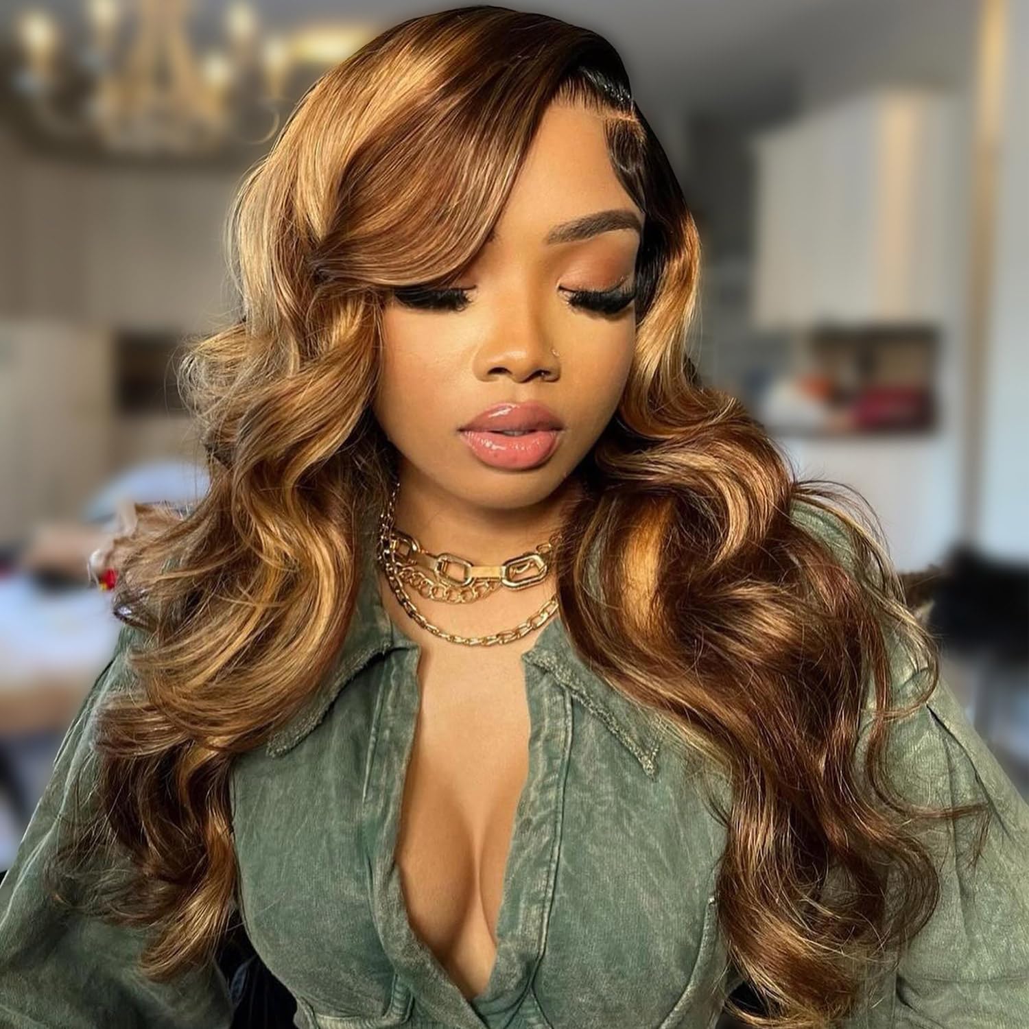 Aaliweya 360 Highlight Ombre Body Wave Lace Front Wig Review