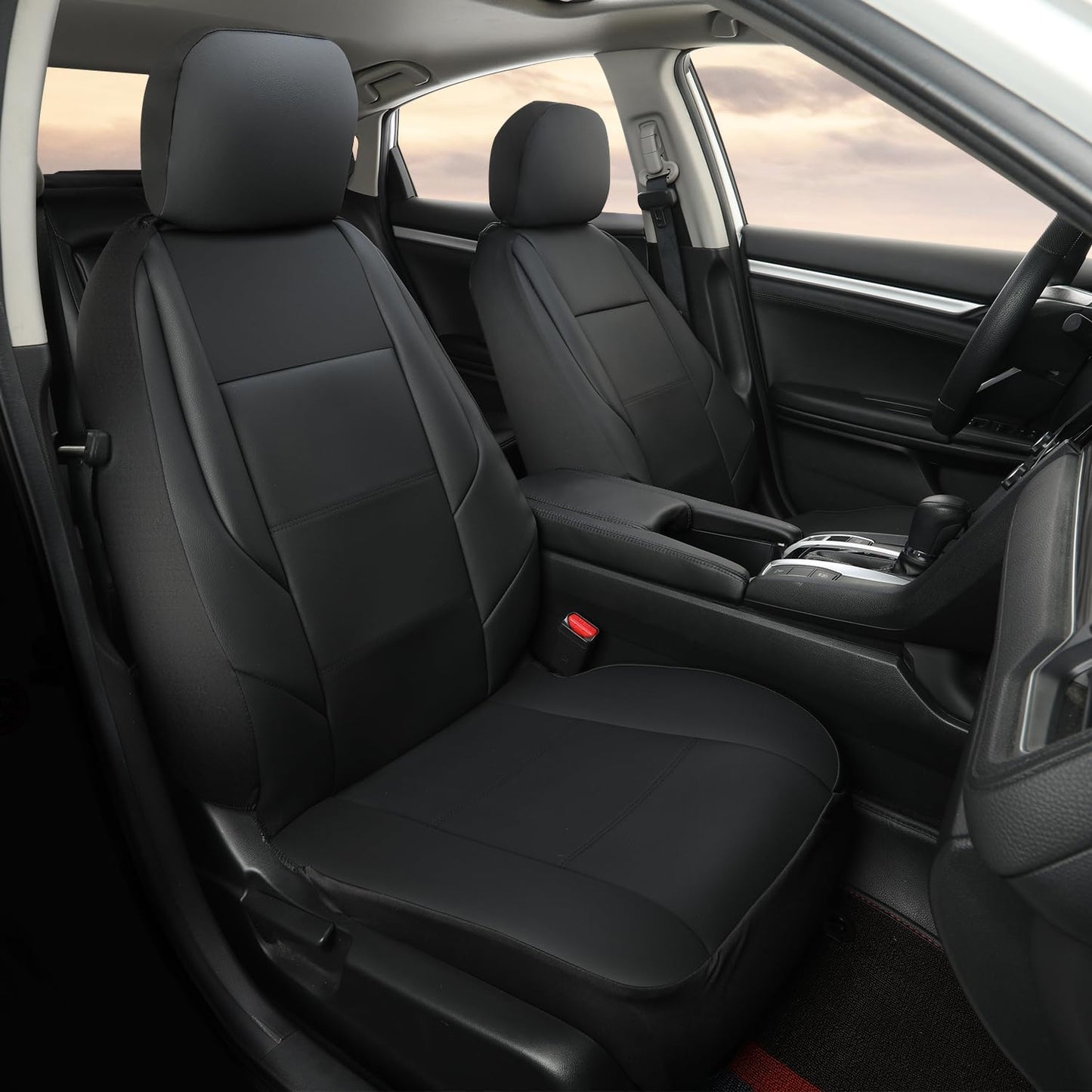 GIANT PANDA Leather Front Seat Covers for Honda CRV HRV Civic