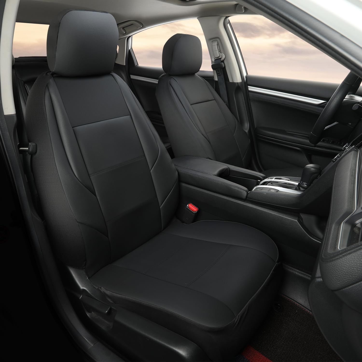 GIANT PANDA Leather Front Seat Covers for Honda CRV HRV Civic
