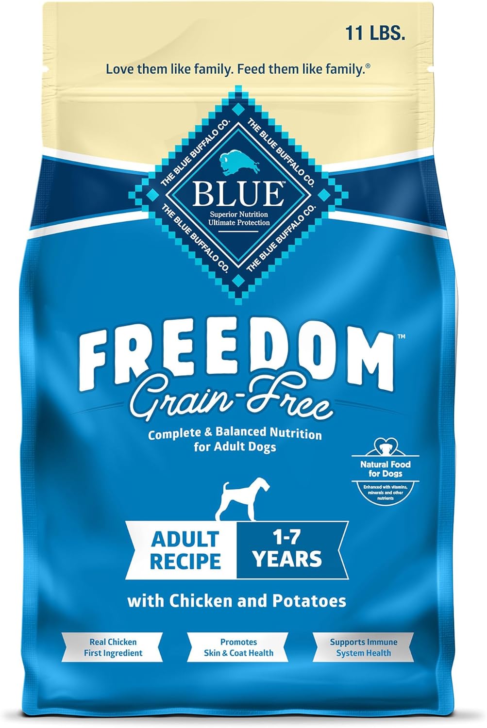 Blue Buffalo Freedom Grain-Free Dry Dog Food for Adult Dogs