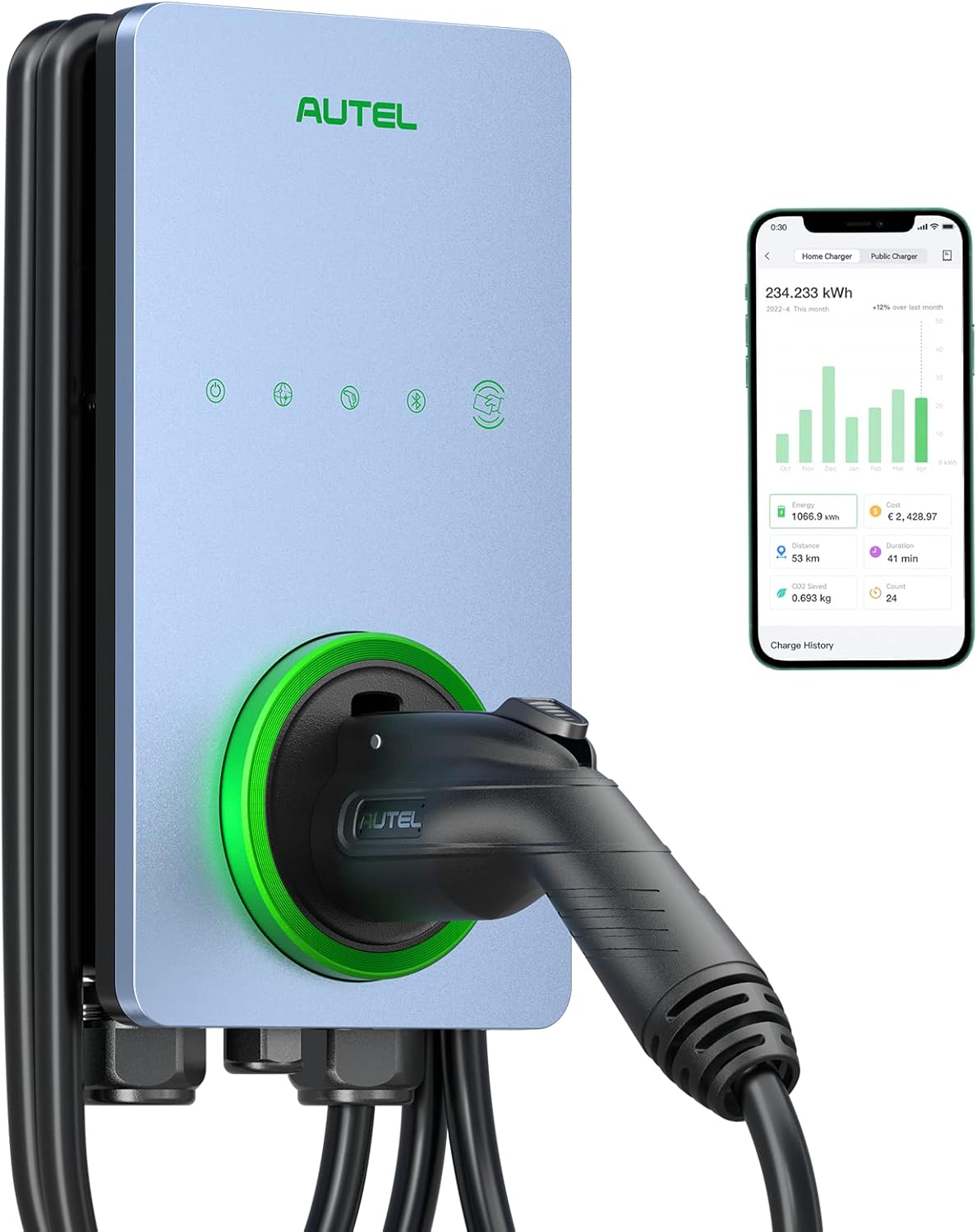 Autel Smart EV Charger: 50Amp Fast Charging