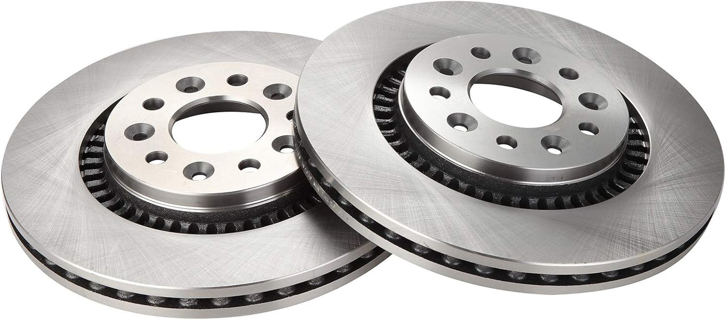 TRQ Front Brake Rotors Set for 2005-2009 Ford Vehicles