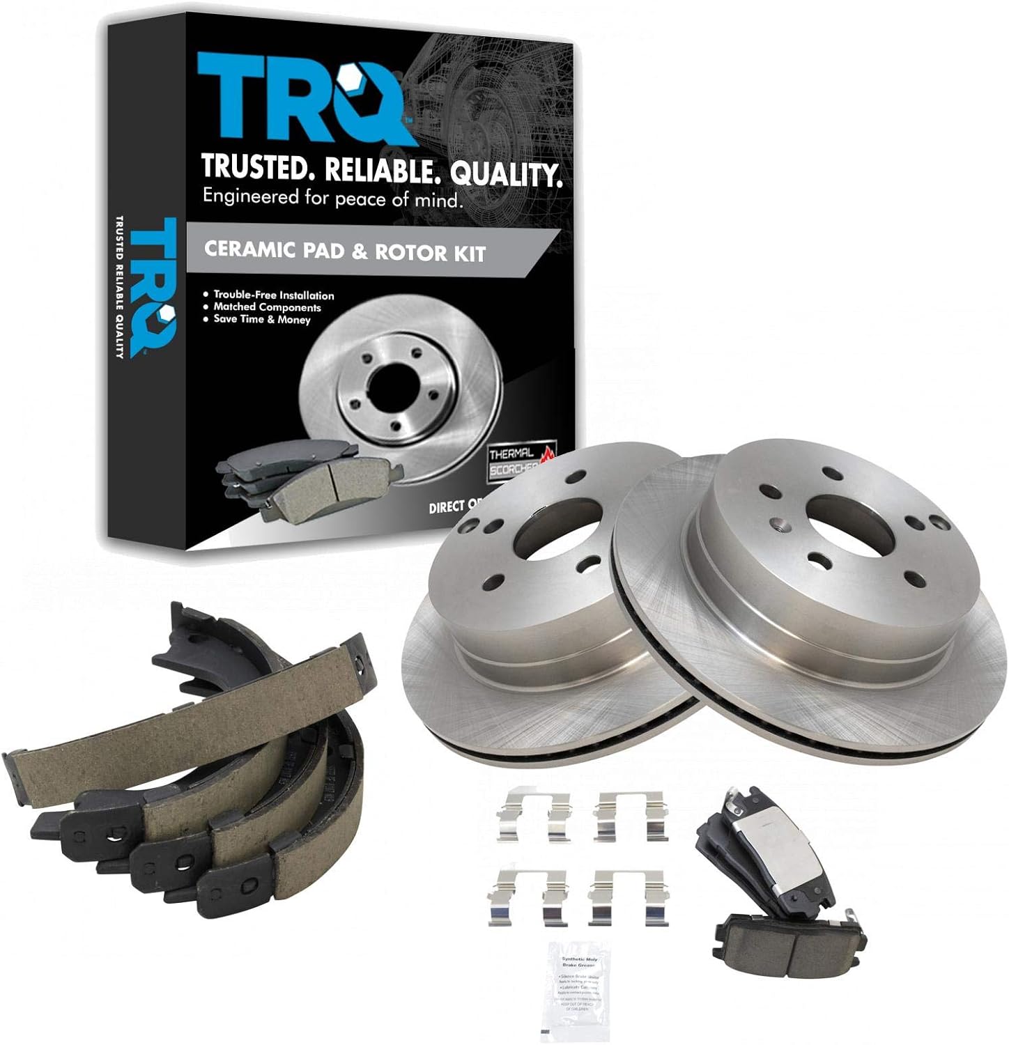 TRQ Rear Brake Pad & Rotor Kit for Chevrolet Equinox & GMC Terrain