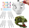 Hard Plastic Dinosaur Mask with Claws Paints Blank DIY Dino Mask