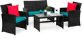 Best Choice 4-Piece Wicker Patio Furniture Set for Outdoor Relaxation