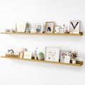 Picture Ledge Shelf 56 in Set of 2 - Long Floating Wood Shelves