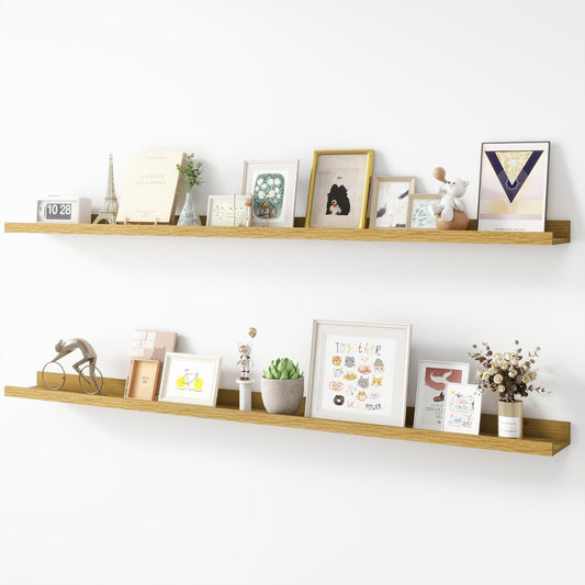 Picture Ledge Shelf Set of 2, 56 inch Floating Wall Shelves