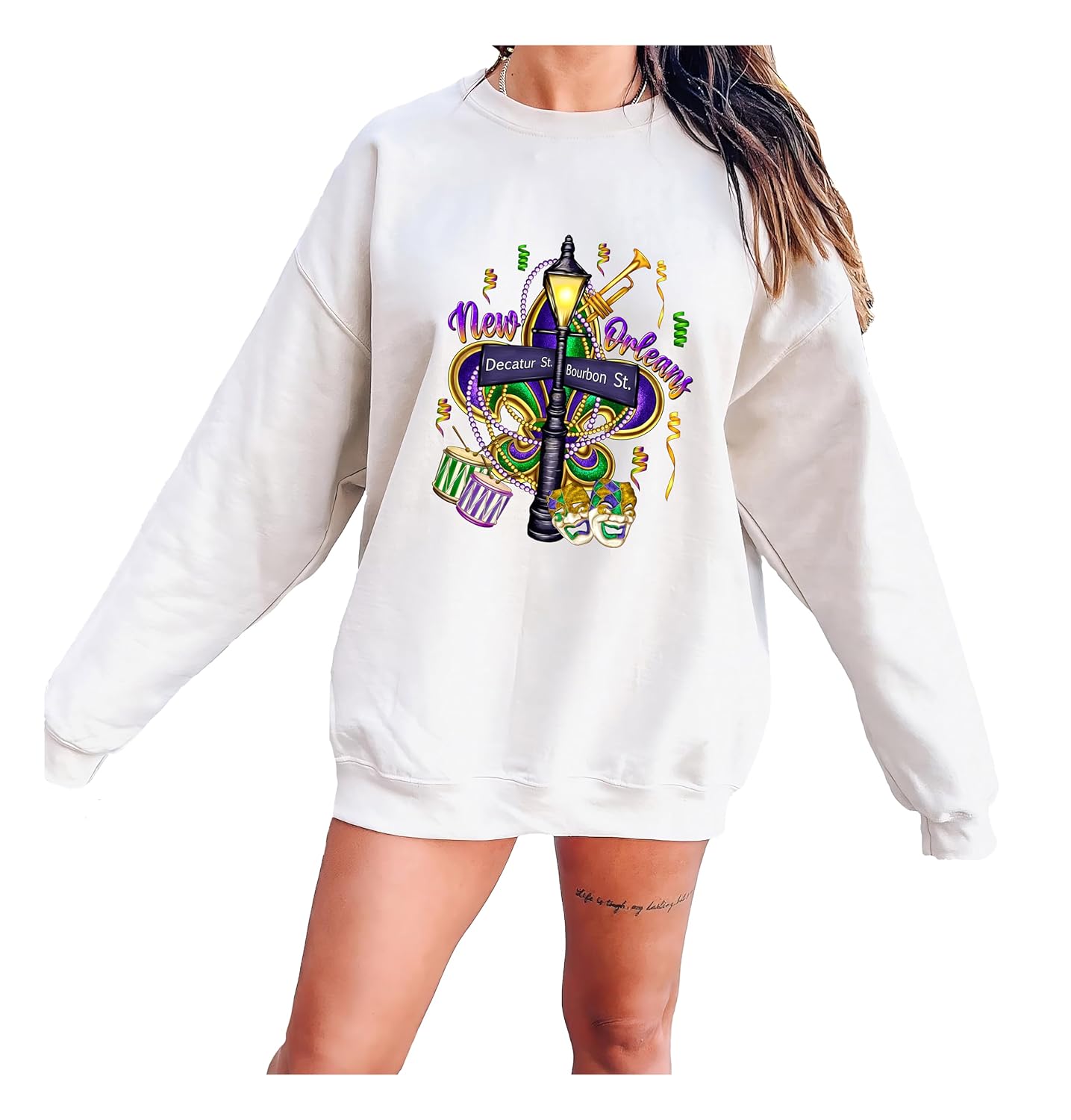 Mardi Gras Sweatshirt: Festive Fun for All!