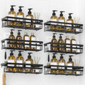 WOWBOX Shower Caddies 6 Pack - Adhesive Hanging Shower Shelf for Tidy