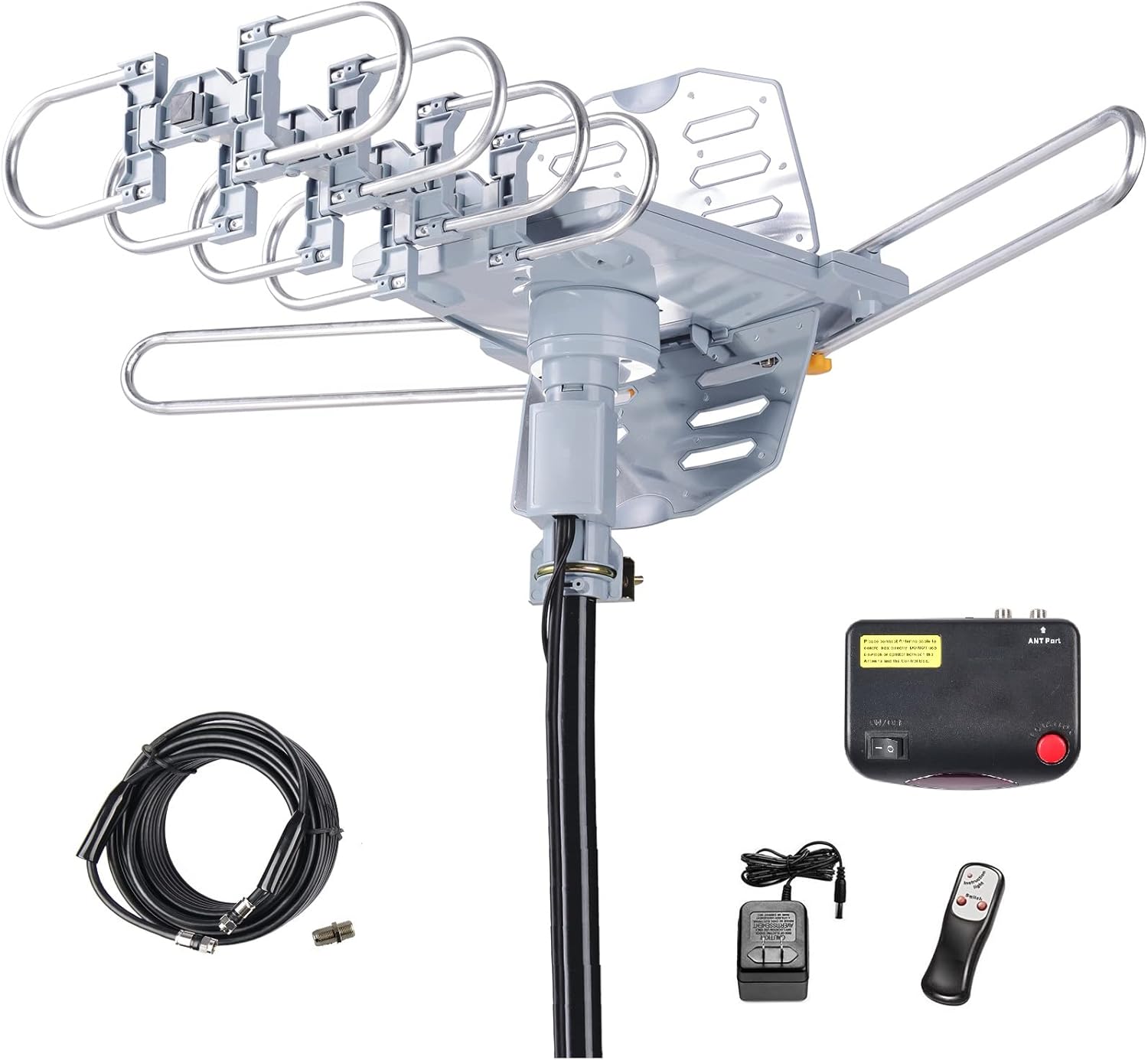 McDuory 150 Miles Long Range HDTV Antenna - 360 Rotation - Tool-Free Installation