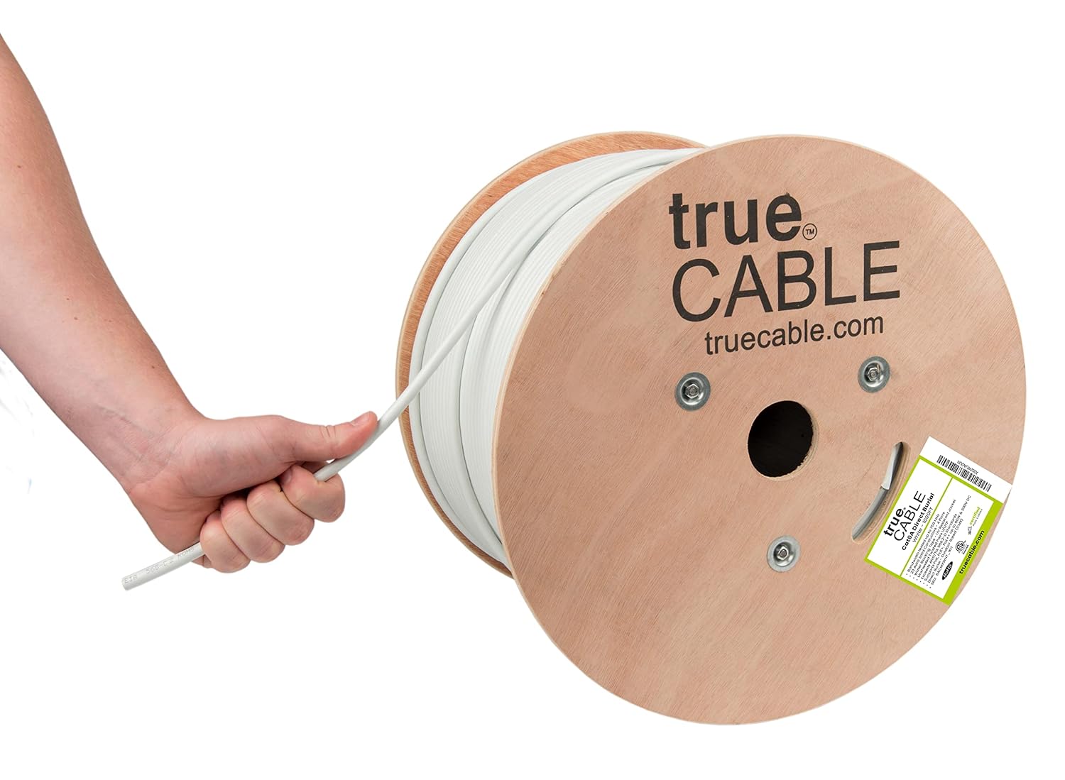 TRUE CABLE Cat6A Direct Burial Ethernet Cable for Outdoor Use