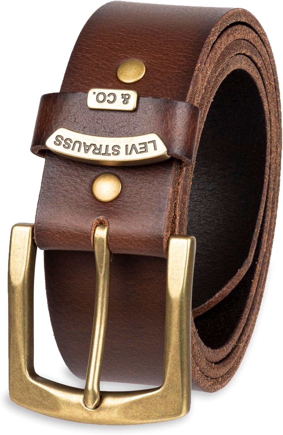 Levis Mens Casual Everyday Leather Jean Belt for Style