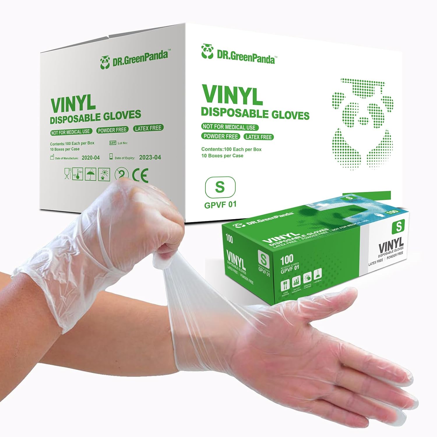 Clear Vinyl Food Safe Disposable Gloves for Cooking and Cleaning