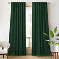 RYB Home Green Living Room Curtains for Vintage Elegance